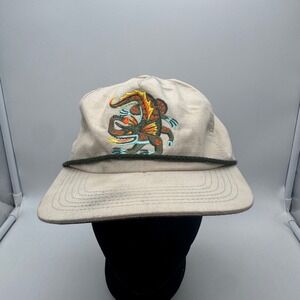 Howler Bros Swan Valley Monster Rope Snapback Hat Cream Off White Rare
